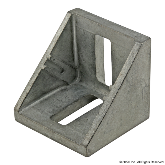 14079 - 40 Series 2 Hole- 39mm Slotted Inside Corner Bracket with Dual Support