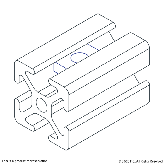 14122 - Threaded Plate  9 X 9 X 3 M5 Clear Zinc