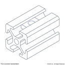 14122 - Threaded Plate  9 X 9 X 3 M5 Clear Zinc-3