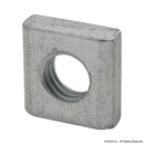 14122 - Threaded Plate  9 X 9 X 3 M5 Clear Zinc-1