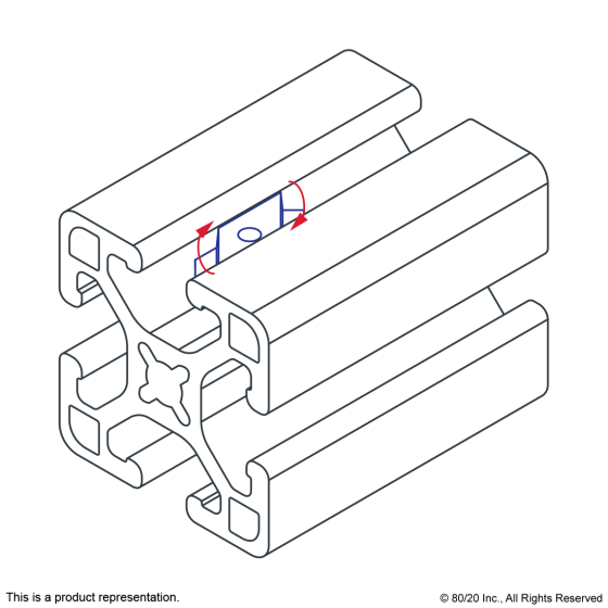14161 - 1/4-20 Economy Drop-in T-Nut