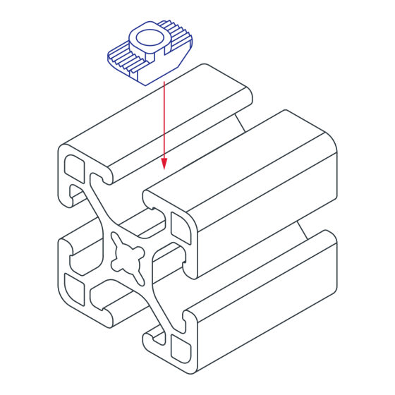 14164 - 10 & 25 Series M4 Standard Drop-in T-Nut