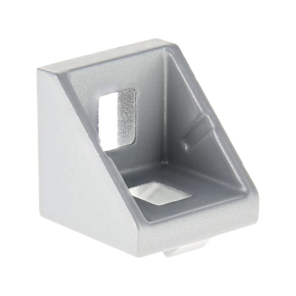 14204 -  10 &amp; 25 Series 2 Hole - 18mm Slotted Inside Corner Bracket with Dual Support