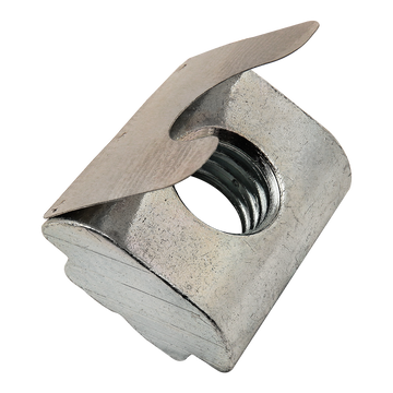 13063 -  M8 Short Self-Aligning Roll-in T-Nut with Spring Leaf