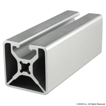 1501-LS - 1.5” X 1.5” Lite Smooth Surface T-Slotted Profile - Single Open T-Slots