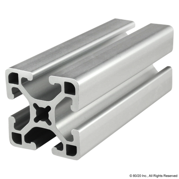 1515-LS - 1.5” X 1.5” Lite Smooth Surface T-Slotted Profile - Four Open T-Slots