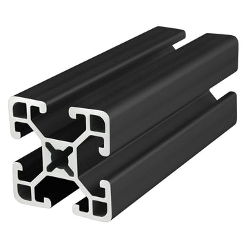 1515-ULS-BLACK-242 -  1.5" X 1.5" ULTRA LITE SMOOTHT-SLOTTED EXT 242" BAR BLACK ANODIZE