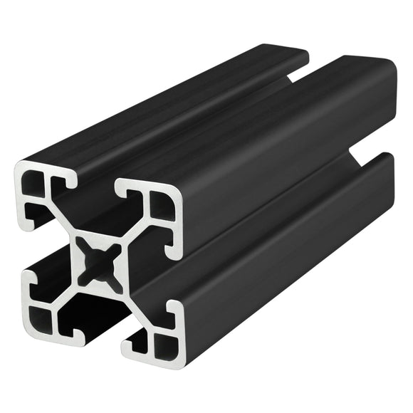 1515-ULS-BLACK-242 -  1.5" X 1.5" ULTRA LITE SMOOTHT-SLOTTED EXT 242" BAR BLACK ANODIZE