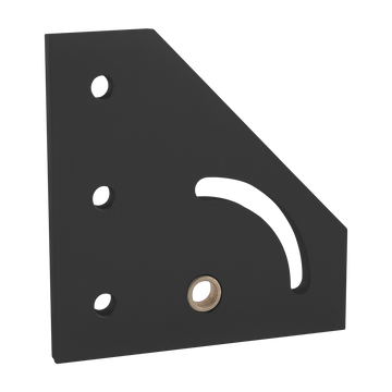 40-4337-BLACK -  40 Series 90 Degree Right Hand Pivot Bracket Plate