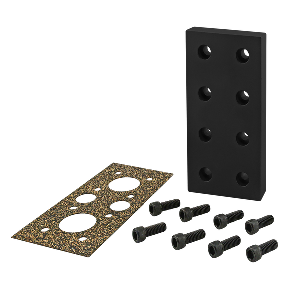 2163-BLACK -  15 Series 8-Hole Pressure Manifold Stopper Plate