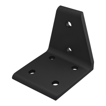 40-4311-BLACK -  40 Series 6 Hole - Center Inside Corner Bracket