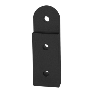 40-4390-BLACK -  40 Series 3 Hole - Recessed Straight Pivot Plate