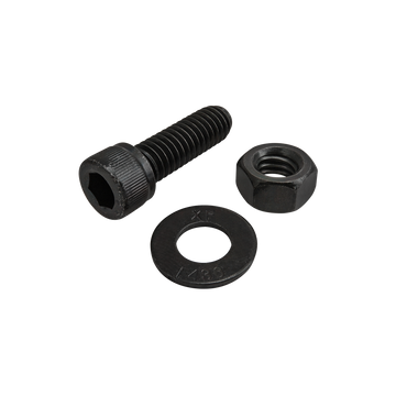 3473 -  Bolt Assembly: 5/16-18 x 1.000" Black SHCS with Washer and Hex Nut - Black Zinc