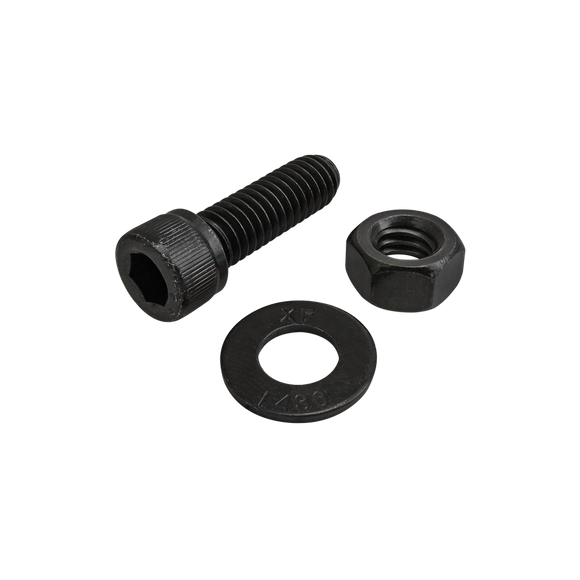 3473 -  Bolt Assembly: 5/16-18 x 1.000" Black SHCS with Washer and Hex Nut - Black Zinc