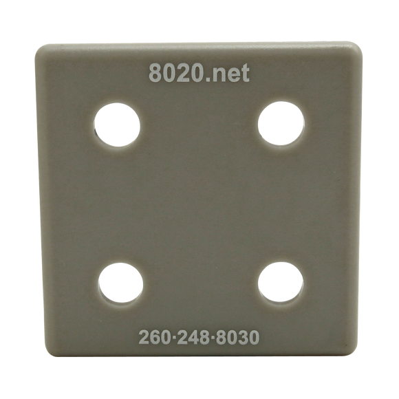 2028GRA -  10 Series End Cap with Push-In Fastener