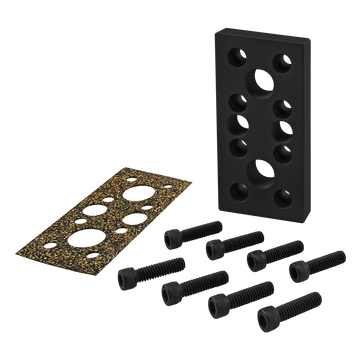 2449-BLACK -  10 Series 12-Hole Pressure Manifold Feed Plate