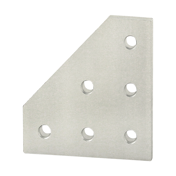 4061 -  10 Series 6 Hole - 90 Degree Angled Squared Flat Plate