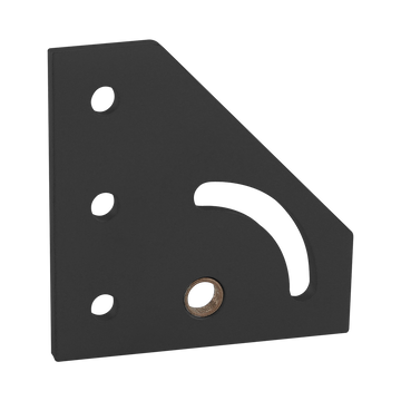 25-4137-BLACK -  25 Series 90 Degree Right Hand Pivot Bracket Plate