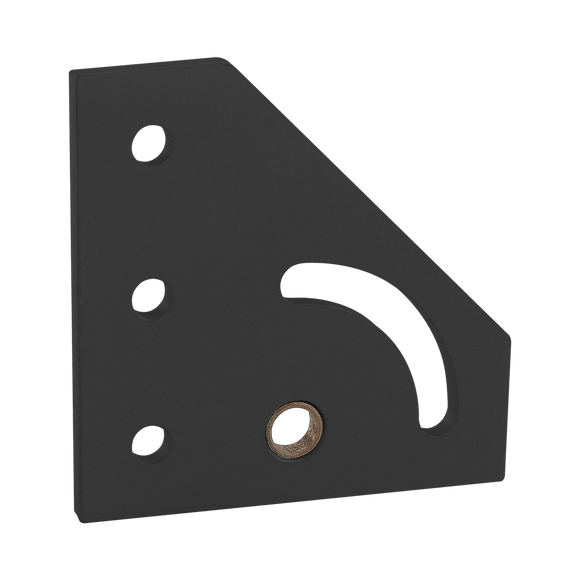 25-4137-BLACK -  25 Series 90 Degree Right Hand Pivot Bracket Plate