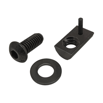 75-3835 -  Bolt Assembly: 5/16-18 x .750" Black BHSCS with Washer and Roll-In T-Nut with Flex Handle - Black Zinc
