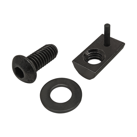 75-3835 -  Bolt Assembly: 5/16-18 x .750" Black BHSCS with Washer and Roll-In T-Nut with Flex Handle - Black Zinc