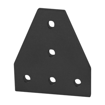 25-4140-BLACK -  25 Series 5 Hole - Tee Flat Plate