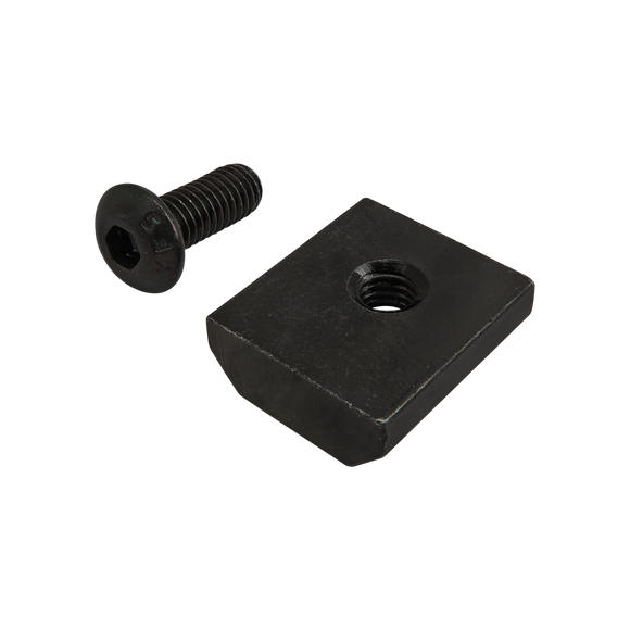 3487 -  Bolt Assembly: 10-32 x .500" Black BHSCS and Standard Slide-In T-Nut - Black Zinc