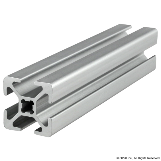 20-2020 - 20mm X 20mm T-Slotted Profile - Four Open T-Slots