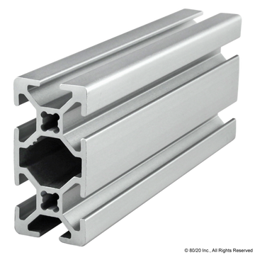 20-2040 - 20mm X 40mm T-Slotted Profile - Six Open T-Slots
