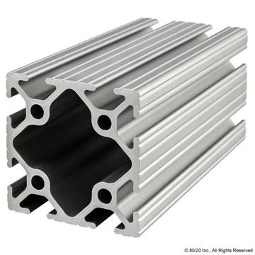 2020 - 2.00” X 2.00” T-Slotted Profile - Eight Open T-Slots