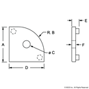 2022-PLAIN - End Cap for PN 1012 Black w/ Push-Ins-2