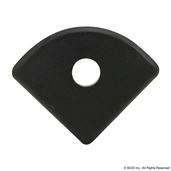 2022-PLAIN - End Cap for PN 1012 Black w/ Push-Ins
