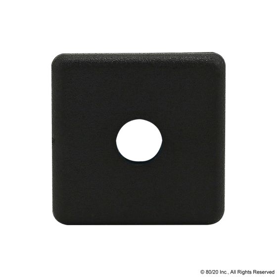 2030 - Plain - 1515 / 1515-Lite End Cap Black w/ Push-Ins