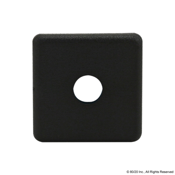 2030 - Plain - 1515 / 1515-Lite End Cap Black w/ Push-Ins