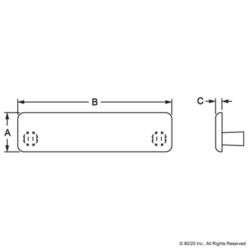 2036 - End Cap for 1575 with Molded Push-In Stem - 0