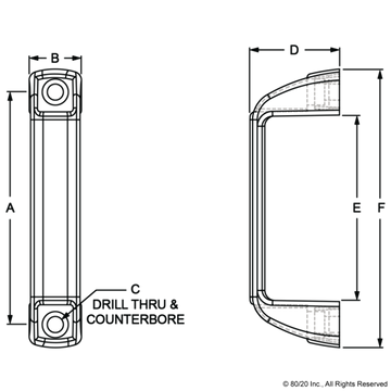 2061 - 15 Series Plastic Door Handle - 0