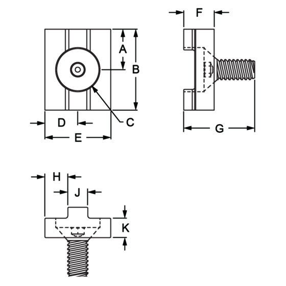 2067 - 10 Series Economy Sliding Door Glide