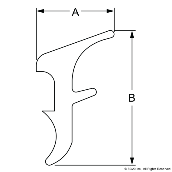 2115 - 15 Series Rubber Panel Gasket (sold per ft)