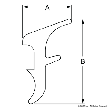 2115 - 15 Series Rubber Panel Gasket (sold per ft) - 0