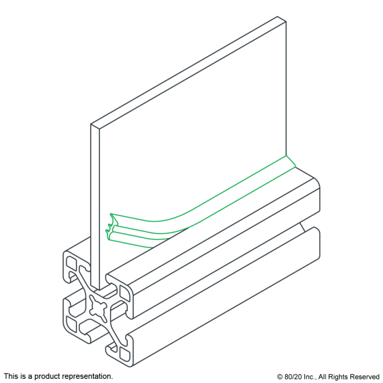 2116 - 10 Series Rubber Panel Gasket (sold per ft)