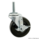 2300 - Threaded Stem Swivel Caster: 3/8-16 x 1.5"-1