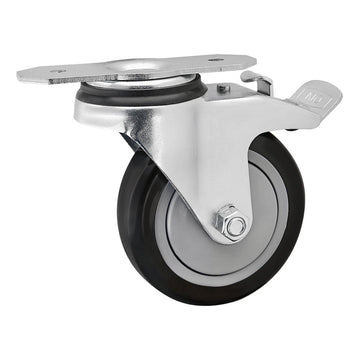 2330 -  4â Two-Hole Swivel Plate Caster with Brake