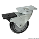 2333 - Deluxe Flange Mount Swivel Caster: 4.00" with Brake-1