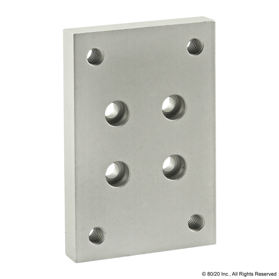 2418 - 10 Series Flange Mount Caster Base Plate