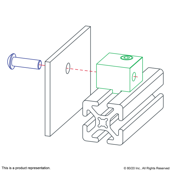 2427 - 10 Series Panel Mount Block