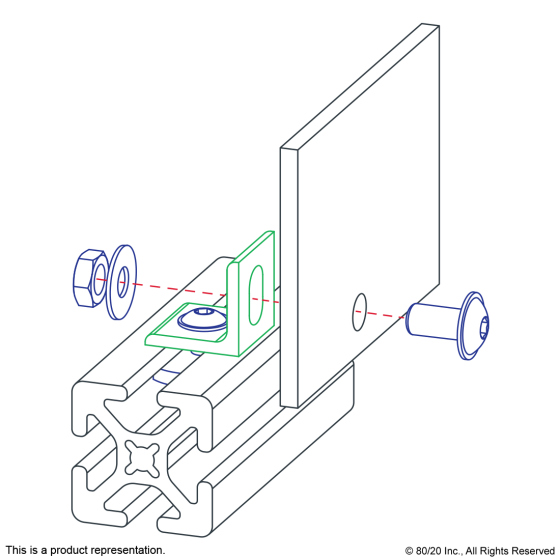2428 - 10 Series Panel Mount Bracket