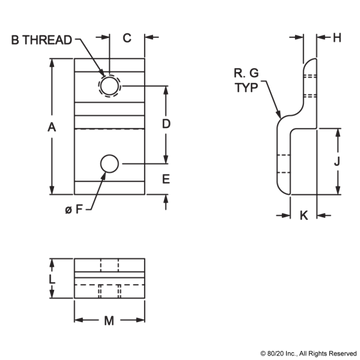2434 - 15 Series & Ready Tube Single Arm Narrow Panel Retainer - 0