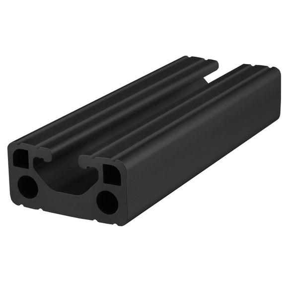 1534-LITE-120-BLACK-FB -  1.5" X .75" LITE T-SLOT EXT 120" BARFULL BLACK ANODIZE