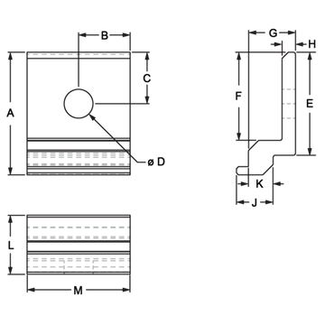 2489 - 10 Series Drop In Panel Bracket - 0
