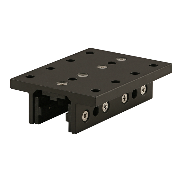 25-6426-BLACK -  25 Series 3 Slot Mount - Double Flange Long Standard Linear Bearing with Brake Holes